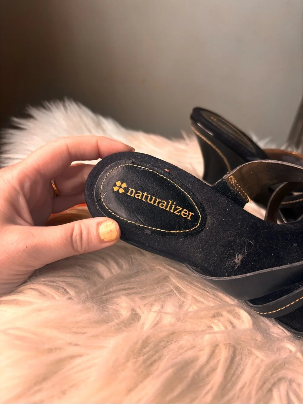 Naturalizer Gisela-stella leather strappy sandal comfort heels